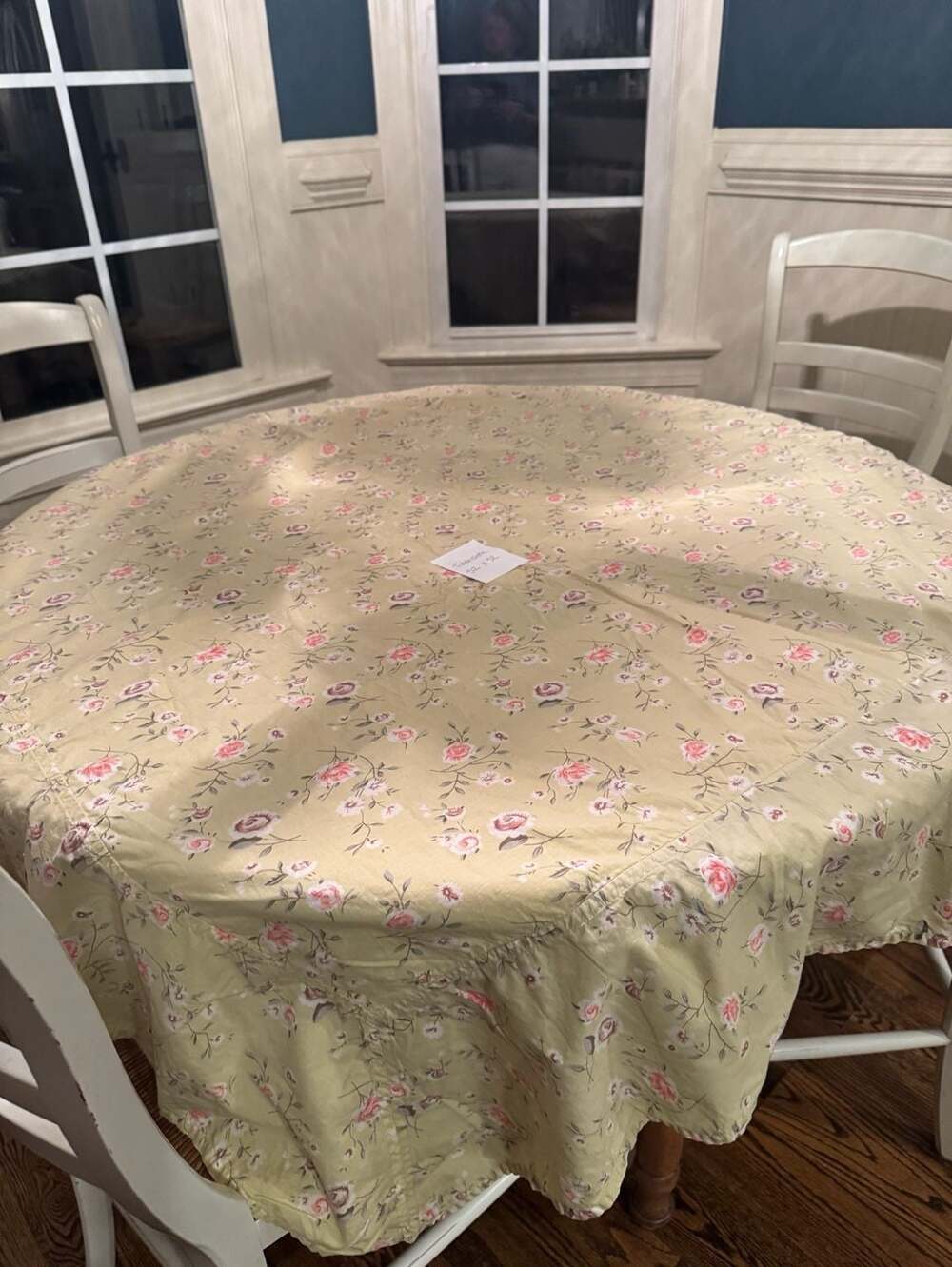 Maude Square Cotton Print Tablecloth - La Cigale,b1349